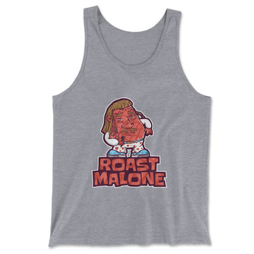 Roast Malone Men/Unisex Tank in Athletic Heather color